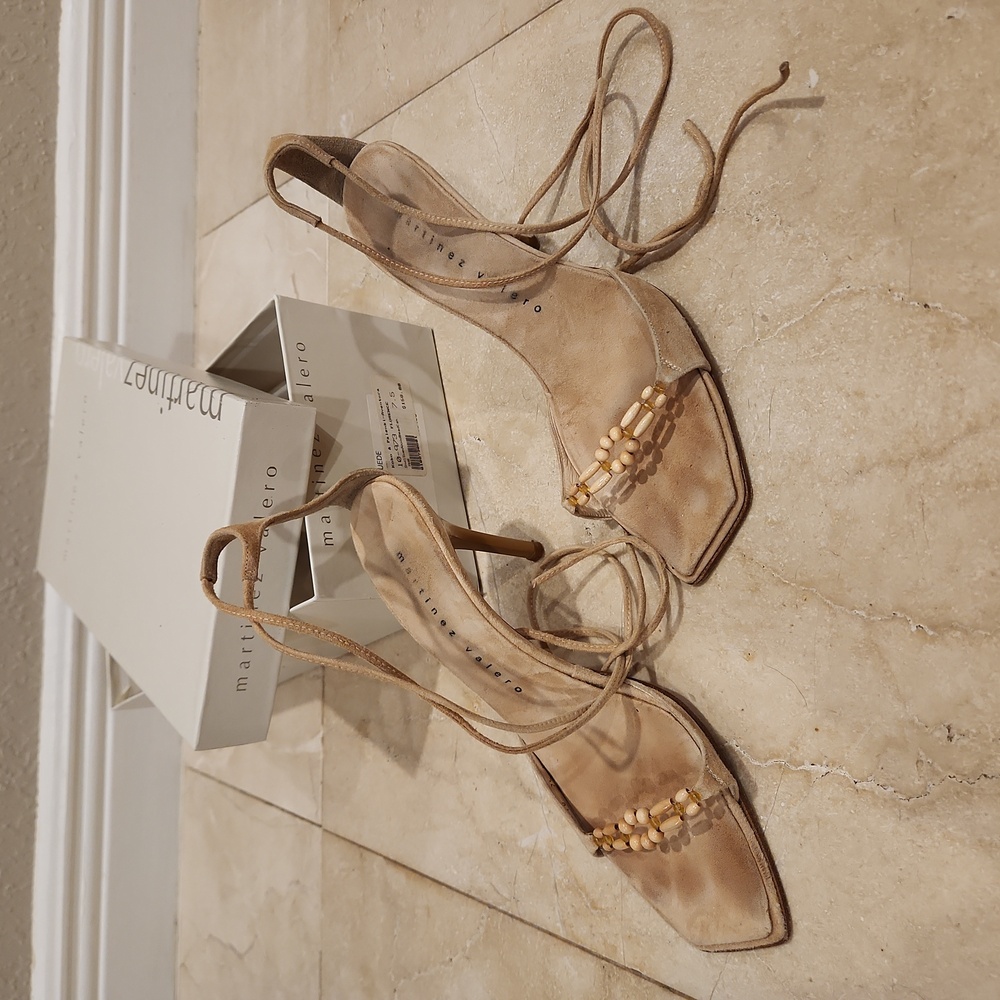 Martinez Valero strappy heels, size 7.5